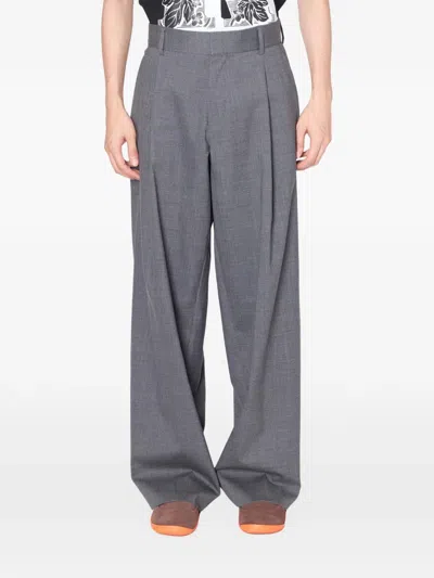 Kolor Pleated Trousers In Gray