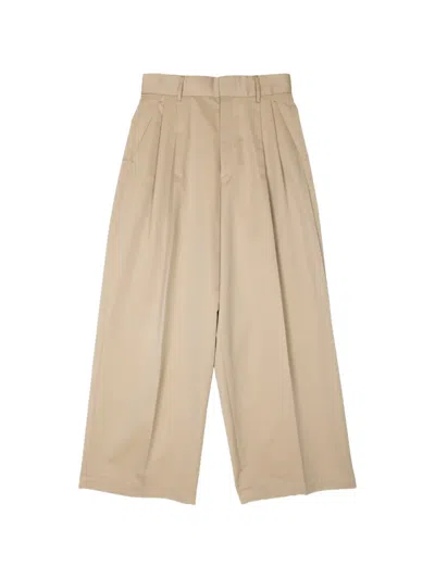 Kolor Pleated Trousers In Neutral