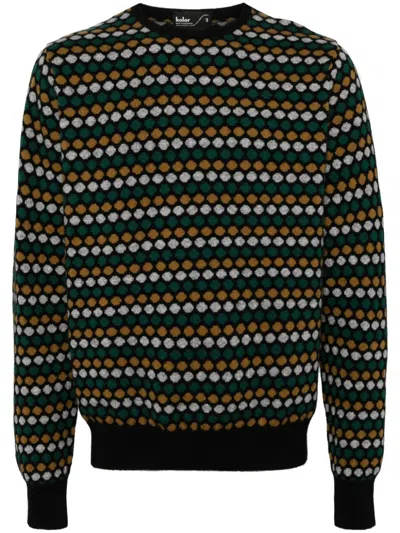 Kolor Polka Dot-pattern Jumper In Black