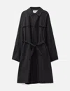 Kolor Polyester Long Coat In Black
