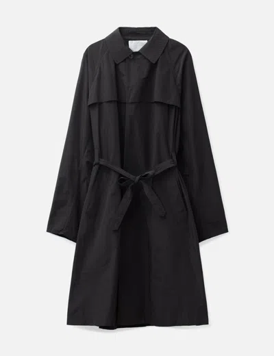 Kolor Polyester Long Coat In Black