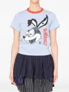 Kolor Rabbit-print T-shirt In Blue