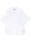Kolor Ruched Poplin Shirt In White