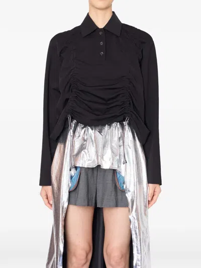 Kolor Ruched Top In Black