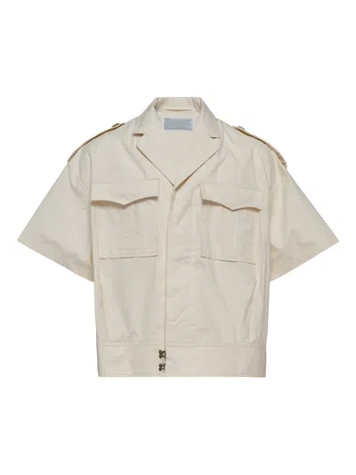 Kolor Short-sleeve Pocket Shirt In Neutral