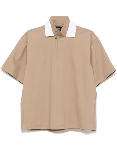 Kolor Short-sleeved Polo Shirt In Neutrals