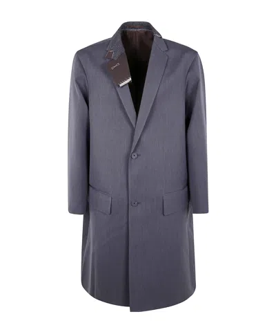 KOLOR SINGLE-BREASTED PANEL-DETAIL COAT