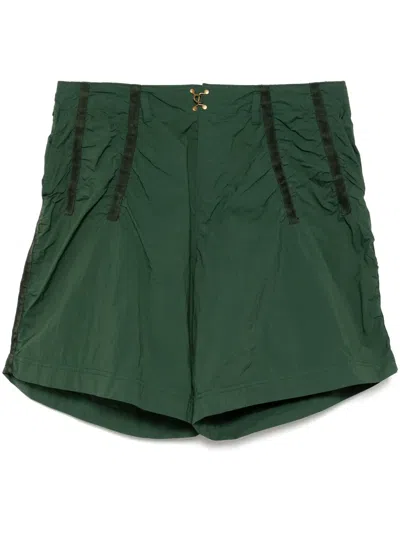 Kolor Stripe Detail Pants In Green