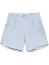 Kolor Shorts Mit Besatzstreifen In Blau