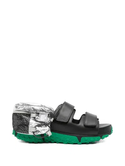 Kolor Touch-strap Sandals In Black