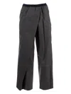 Kolor Twisted Wide Leg Trouser In Black
