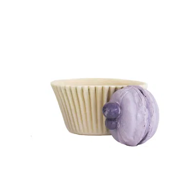 Kolos Ceramics White / Pink / Purple Handcrafted Blueberry Macaron Cup