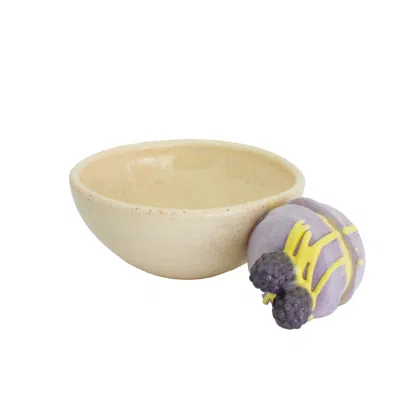 Kolos Ceramics White / Pink / Purple Handcrafted Mulberry Macaron Cup