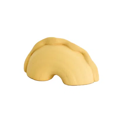 Kolos Ceramics Yellow / Orange Handcrafted Creste Di Gallo Pasta Knob