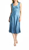 Komarov 2pc Dress/jacket Set In Blue Dusk Night Ombre In Multi