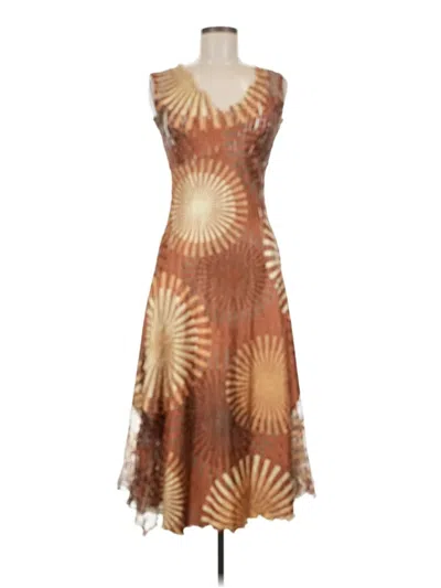 Pre-owned Komarov Cocktail Dress In Brown