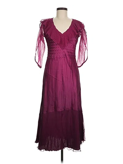 Pre-owned Komarov Cocktail Dress In Burgundy