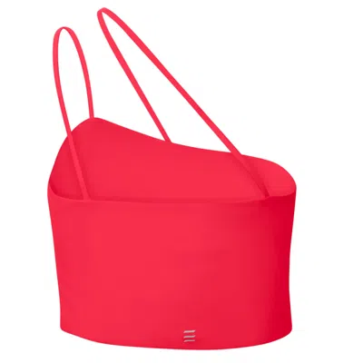 Komi Studios Women's Pink / Purple The Bella Asymmetric Bra In Crimson In Pink/purple