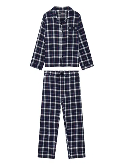 Komodo Blue Jim Jam - Womens Gots Organic Cotton Pyjama Set Dark Navy
