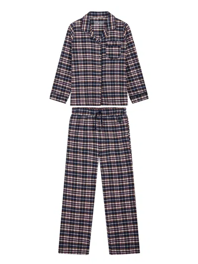 Komodo Blue Jim Jam Mens - Gots Organic Cotton Pyjama Set Navy