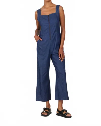 Komodo Day Jumpsuit In Mid Wash In Blue