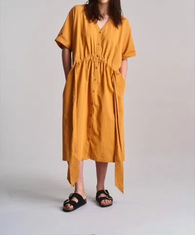 Komodo Dusk Dress In Mustard