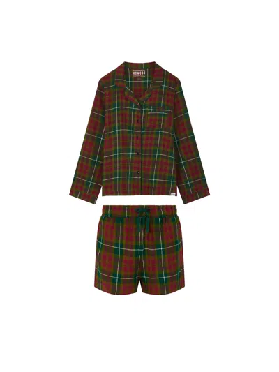 Komodo Jim Jam Womens - Gots Organic Cotton Pyjama Shorts Set Green