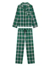 Komodo Jim Jam Womens Organic Cotton Pyjama Set - Green In Green