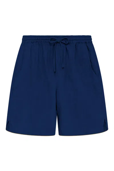 Komodo Men's Blue Jerry - Linen Shorts Navy