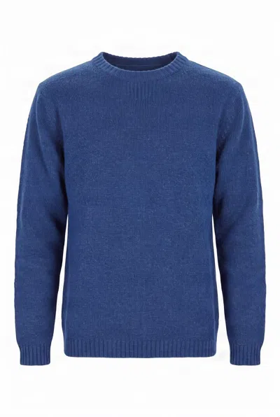 Komodo Men's Blue Marco Lambswool Jumper - Navy