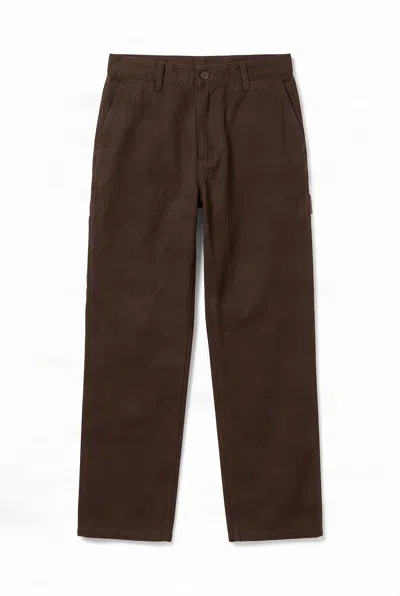 Komodo Men's Brown Theo Organic Cotton Carpenter Trouser - Chocolate