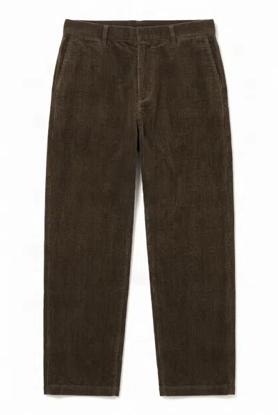 Komodo Men's Green Wayne Organic Cotton Cord Trousers - Khaki In Black
