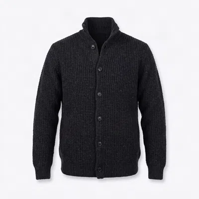 Komodo Men's Heath Fleece Lined Wool Jacket - Black