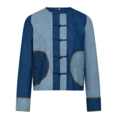 Komodo Nelly Jacket Blue Patchwork