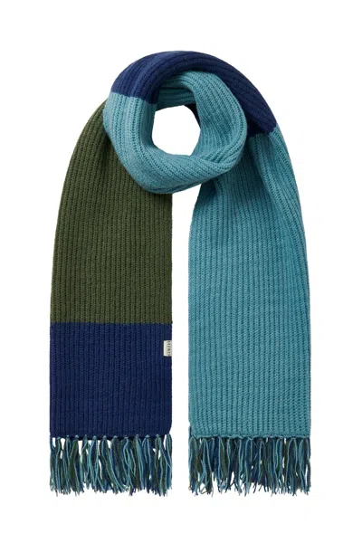 Komodo Women's Alexa Oversized Wool Scarf - Blue In Multi