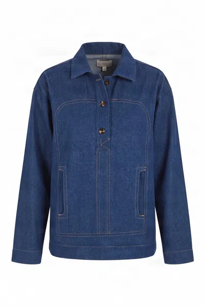 Komodo Women's Blue Sacred Organic Cotton Shirt - Denim