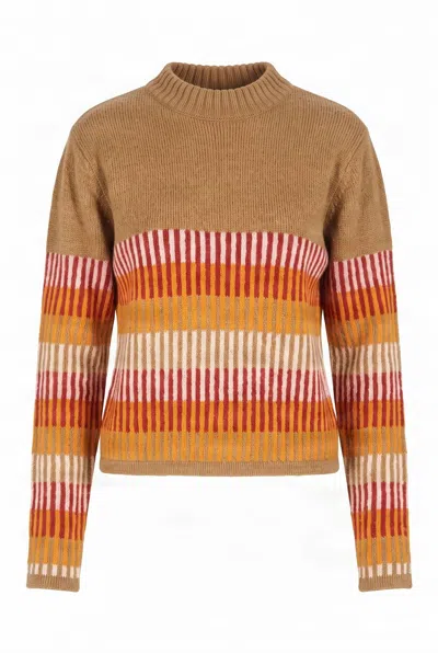 Komodo Women's Brown Chloe Lambswool Jumper - Sand