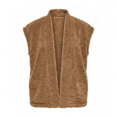 Komodo Women's Brown Georgie Reversible Recycled Fleece Gilet - Mink