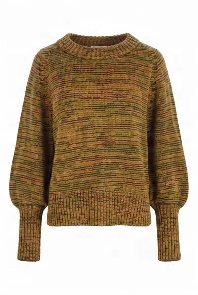 Komodo Women's Brown Leila Merino Jumper - Space Dye