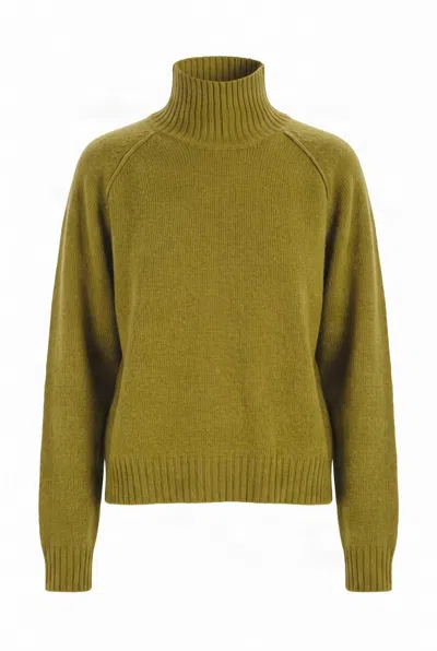 Komodo Women's Green Millie Merino Jumper - Olive