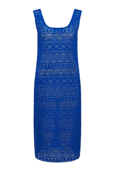 KOMODO WOMEN'S LAGO - ORGANIC COTTON DRESS SAPPHIRE BLUE