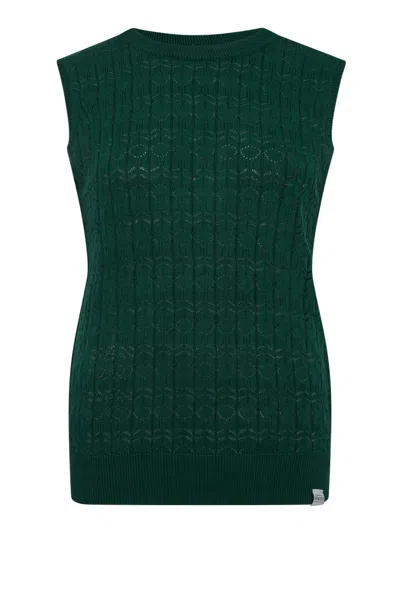 Komodo Women's Mila - Organic Cotton Vest Dark Green
