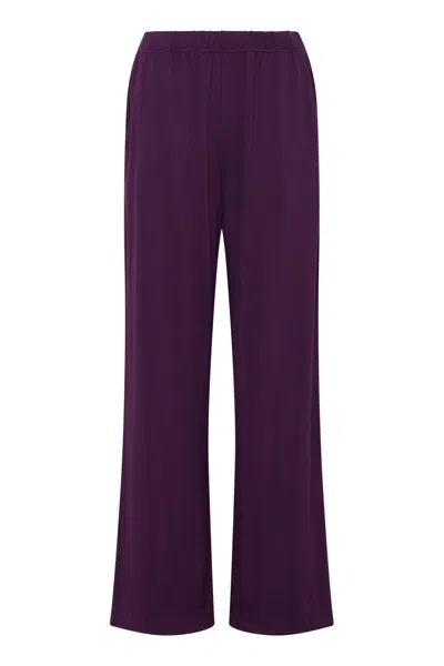 Komodo Women's Pink / Purple Binita - Modal Jersey Trouser Mauve In Pink/purple