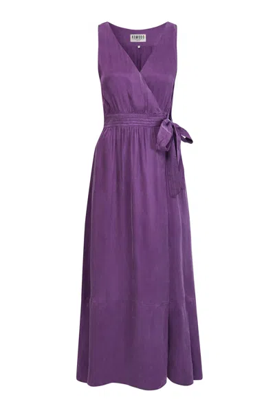 Komodo Women's Pink / Purple Mika Dress - Cupro Viscose Purple