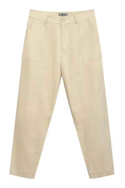 Komodo Women's White Nizana Organic Cotton Men's Trouser - Putty In Neutral