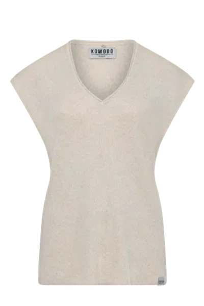 Komodo Women's White Polly - Organic Cotton Ivory Top