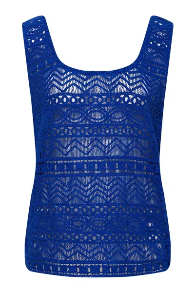 Komodo Women's Zee - Organic Cotton Vest Sapphire Blue