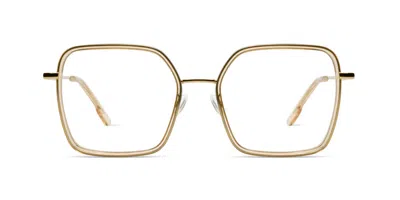 Komono Audrey O1904 Men's Glasses Gold Size 52 - Free Lenses - Blue Light Block Available