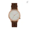 Komono Brown Leather Dress Watch In Brown