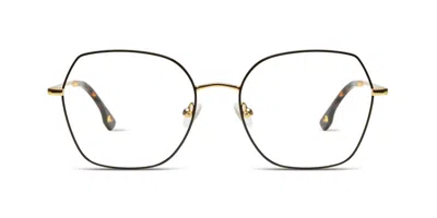 Komono Dana O1775 Women's Glasses Black Size 55 - Free Lenses - Blue Light Block Available